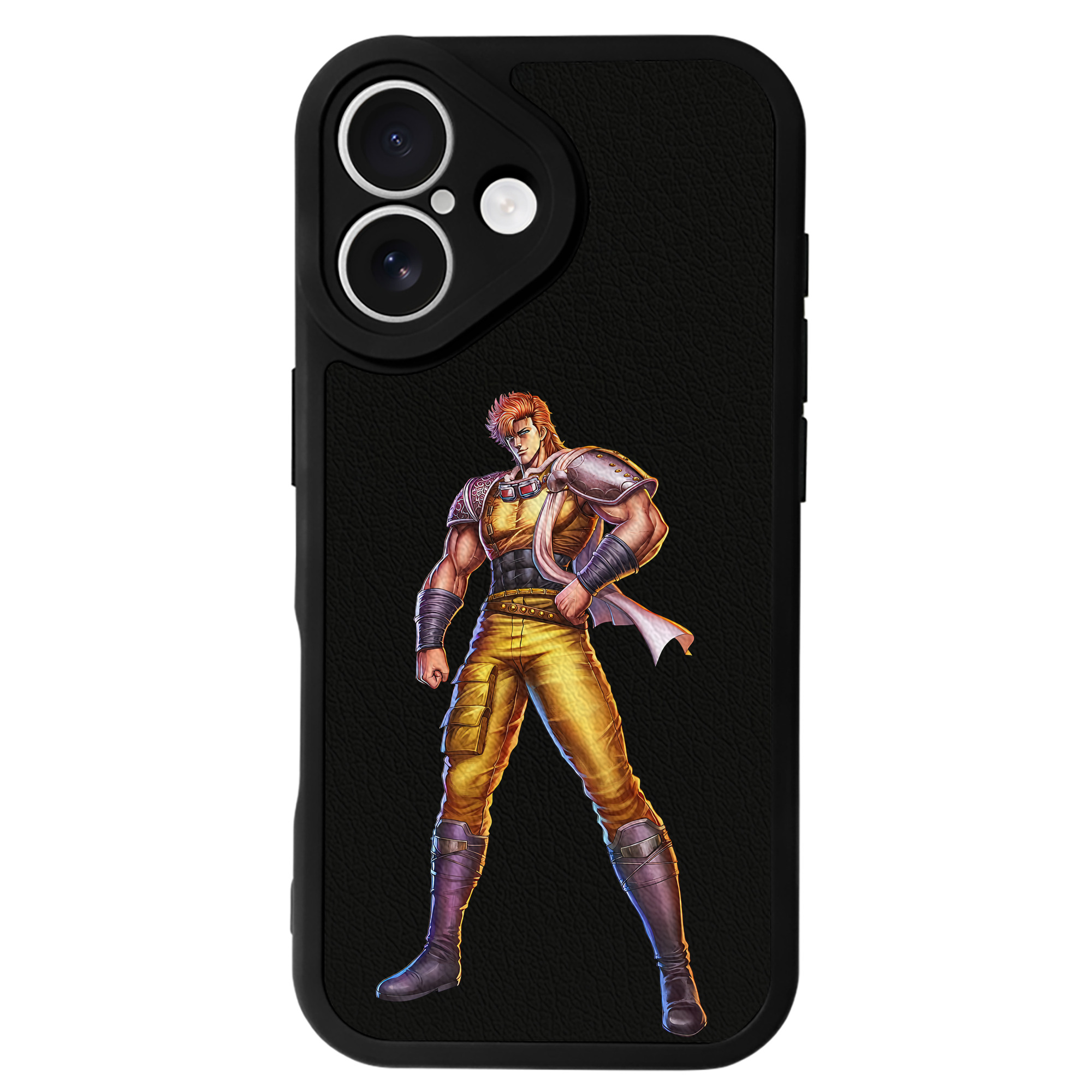 （画像用） 北斗の拳 Fist of the North Star 【iPhone 16シリーズ対応】シリコンスマホケース（レザー調） 材質：シリコン